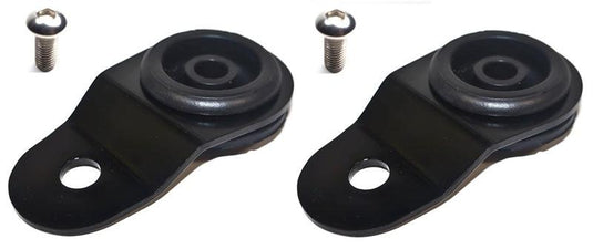 Torque Solution Torque Solution Radiator Mount Combo with Inserts (Black) : Mitsubishi Evolution 7/8/9 - BoltMotorsports