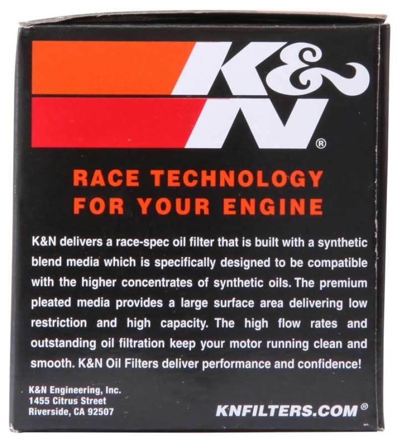 K&N Engineering K&N Honda / Kawasaki / Arctic Cat / Suzuki / Triumph / Yamaha 2.688in OD x 2.969in H Oil Filter - BoltMotorsports