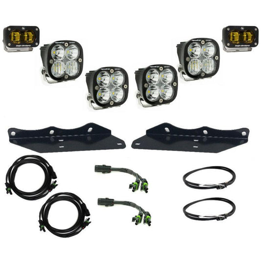 Baja Designs Baja Designs 17-20 Ford F-150 Raptor S2 SAE Sportsmen Fog Pocket Kit - Amber - BoltMotorsports