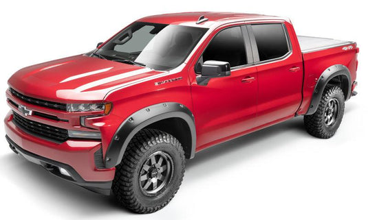 Bushwacker Bushwacker 19-23 Chevrolet Silverado 1500 (Excl. ZR2) Pocket Style Fender Flares 4pc - Smooth Black - BoltMotorsports