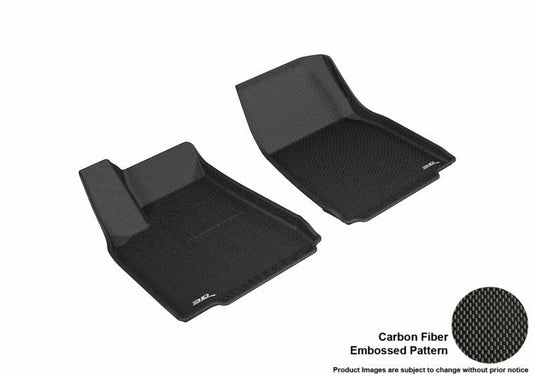 3D MAXpider 3D MAXpider 2016-2020 Tesla Model X Kagu 1st Row Floormat - Black - BoltMotorsports