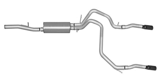 Gibson Gibson 10-19 Chevrolet Tahoe LS 5.3L 2.25in Cat-Back Dual Split Exhaust - Stainless - BoltMotorsports