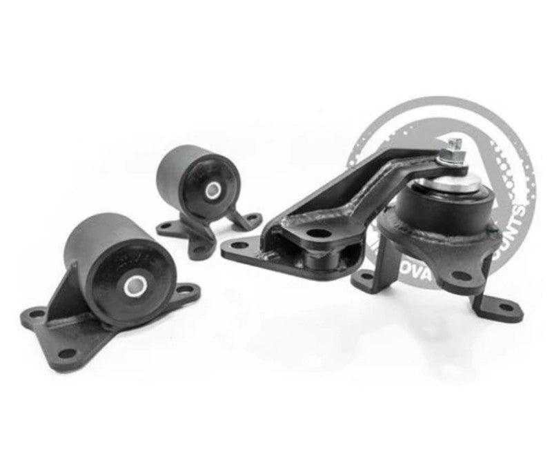 Innovative 98-02 Accord F-Series Black Steel Mounts 75A Bushings - BOLT Motorsports