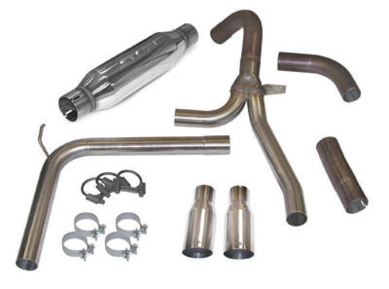 SLP 1998=2002 Chevrolet Camaro LS1 LoudMouth Cat-Back Exhaust System w/ 3.5in Slash Cut Tips - BOLT Motorsports