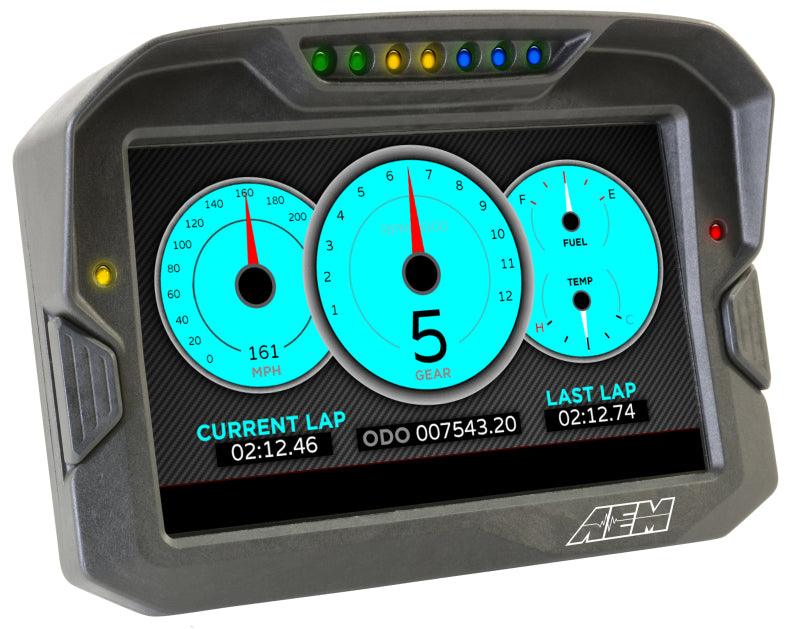 AEM CD-7 Non Logging GPS Enabled Race Dash Carbon Fiber Digital Display w/o VDM (CAN Input Only) - BOLT Motorsports