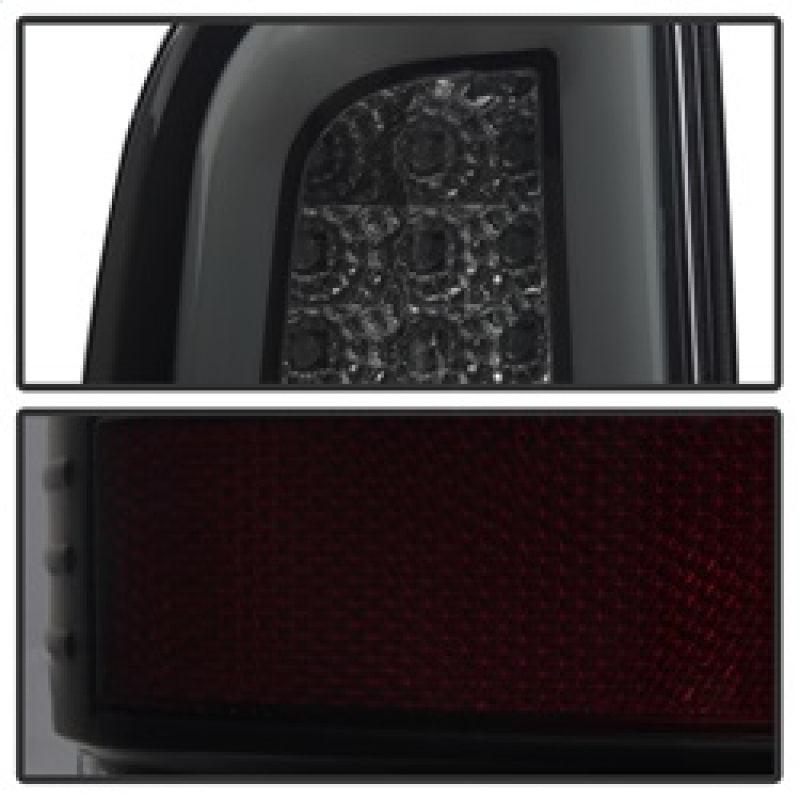 Spyder 97-03 Ford F150 Stylsd. F250 V3 Lght Bar LED Tail Lights - Blk Smk ALT-YD-FF15097V3-LBLED-BSM - BOLT Motorsports