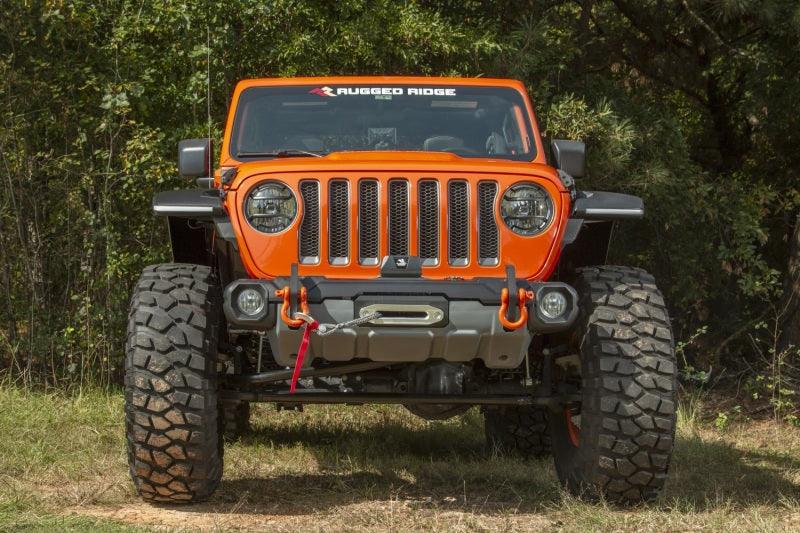 Rugged Ridge Stubby Venator Front Bumper 18-20 Jeep Wrangler JL/JT - BOLT Motorsports
