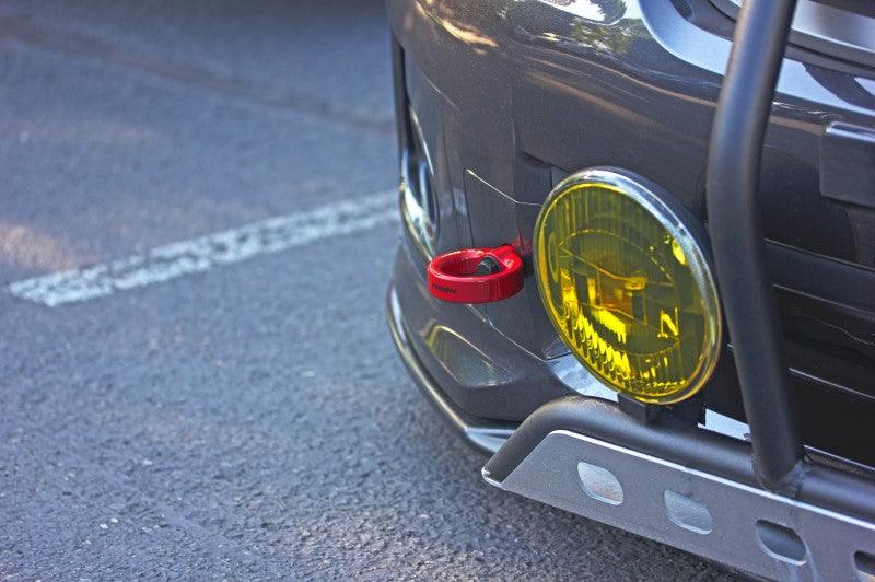 Perrin 08-14 Subaru WRX/STI Tow Hook Kit (Front) - Red - BOLT Motorsports