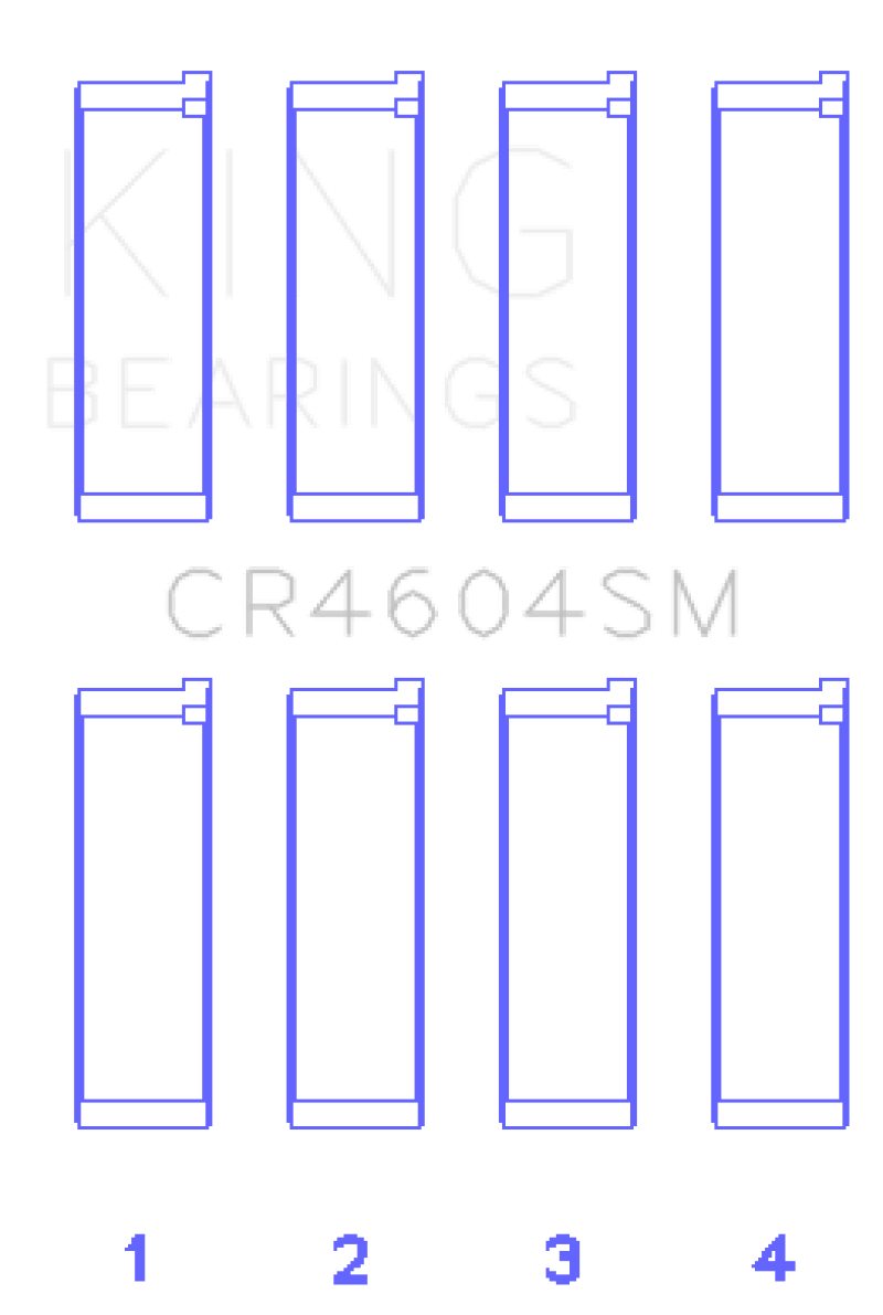 King Ford 2.3L Duratec / Mazda L3-VDT MZR Turbo Con Rod Bearing Set - BOLT Motorsports