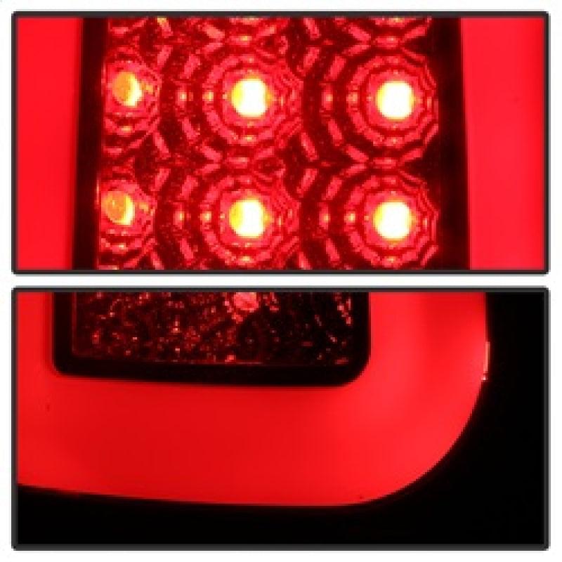 Spyder 97-03 Ford F150 Stylsd. F250 V3 Lght Bar LED Tail Lights - Blk Smk ALT-YD-FF15097V3-LBLED-BSM - BOLT Motorsports