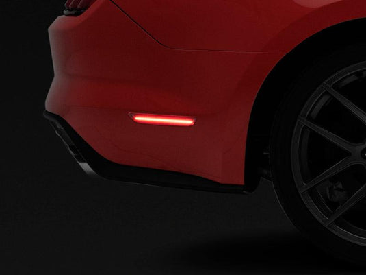 Raxiom Raxiom 15-22 Ford Mustang Axial Series LED Side Marker Lights Rear (Smoked) - BoltMotorsports