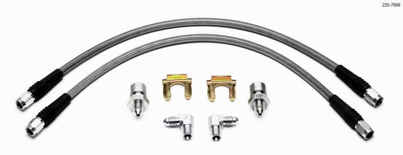 Wilwood Flexline Kit 55-57 Chevy w/ Forged Dynalite Front Caliper - BOLT Motorsports