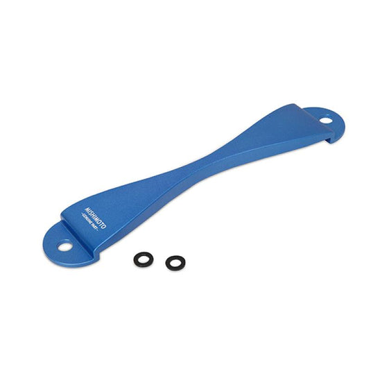 Mishimoto Mishimoto Subaru CNC Battery Tie-Down - Blue - BoltMotorsports
