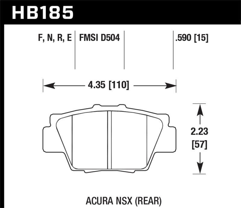 Hawk HP+ Street Brake Pads - BOLT Motorsports