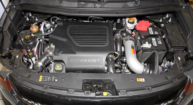 K&N Engineering K&N 11 Ford Taurus SHO 3.5L V6 Silver Typhoon Cold Air Intake - BoltMotorsports