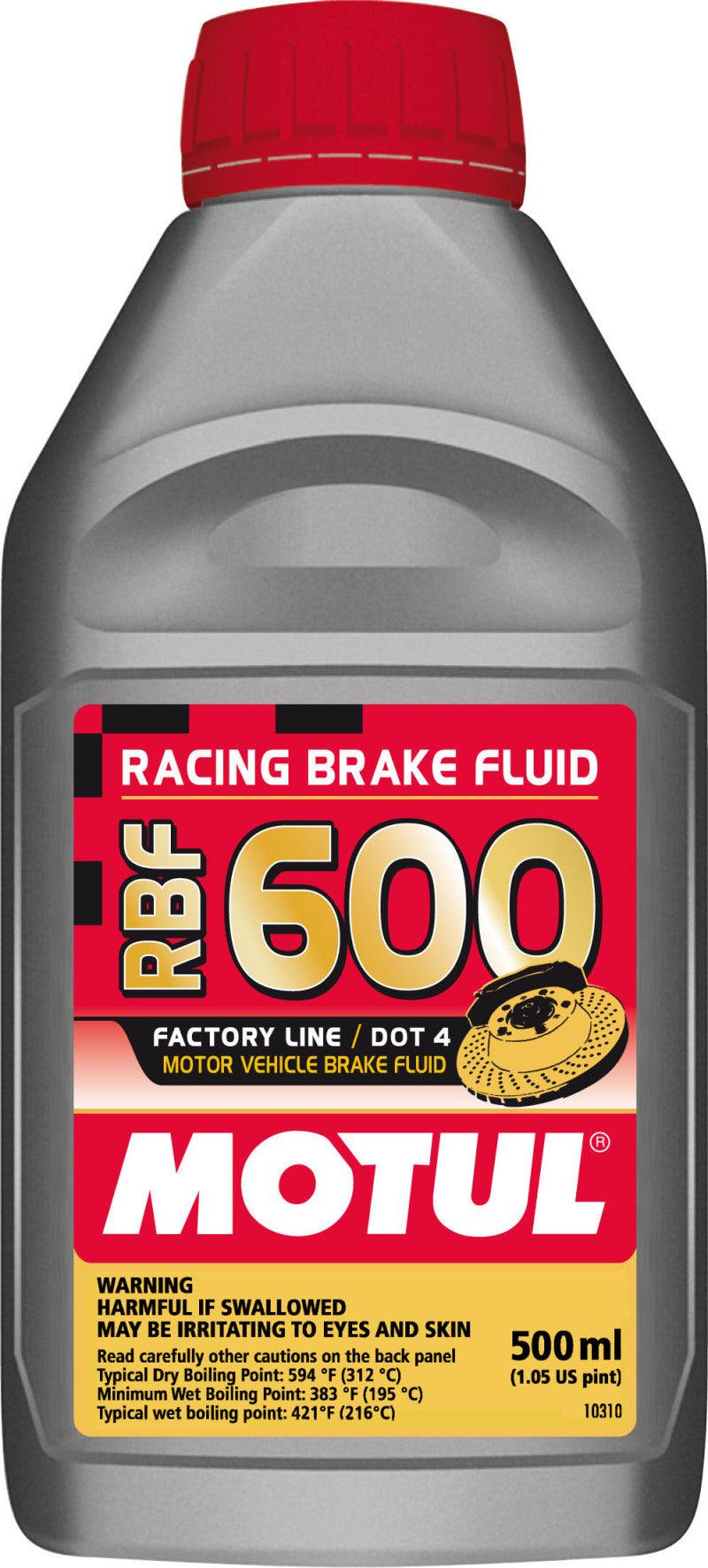 Motul 1/2L Brake Fluid RBF 600 - Racing DOT 4 - BOLT Motorsports