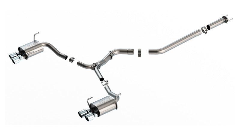 Borla Borla 2022 Subaru WRX 2.4L Turbo AT/MT AWD S-Type Catback Exhaust Polished Tips - BoltMotorsports