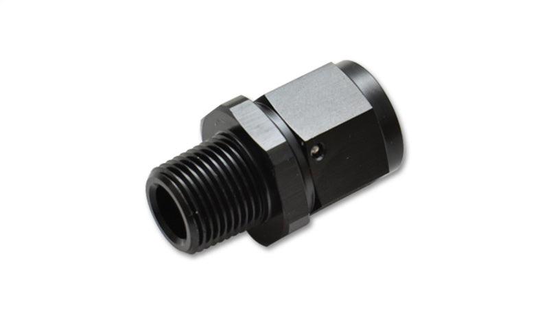 Vibrant -4AN to 1/8in NPT Female Swivel Straight Adapter Fitting - BOLT Motorsports