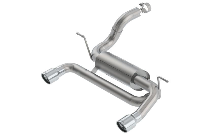 Borla - 18-23 Jeep Wrangler JL/JLU 2.0L 4Cyl 2DR/4DR Axle Back Exhaust ATAK w/ 3.5in Tips on BOLTMotorsports