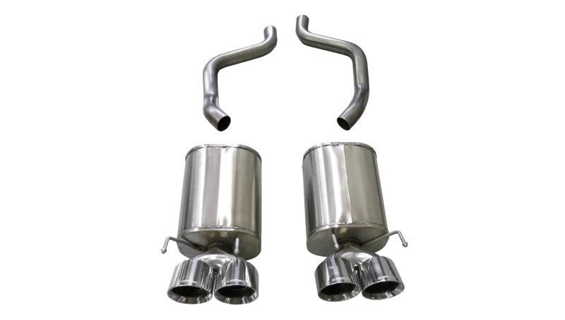 CORSA Performance - 05-08 Chevrolet Corvette (C6) 6.0L/6.2L Polished Sport Axle-Back Exhaust w/4.5in Tips on BOLTMotorsports