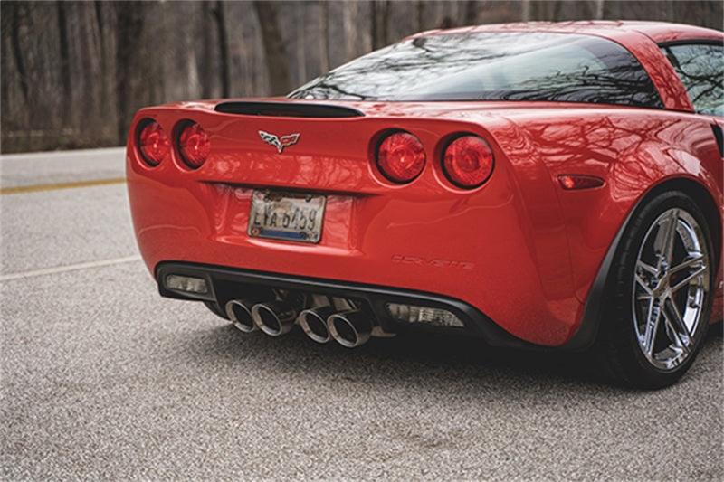 CORSA Performance - 06-13 Chevy Corvette C6 Z06 7.0L / 09-13 ZR1 6.2L Polished AxleBack Exhaust w/4.5in Twin Tips on BOLTMotorsports