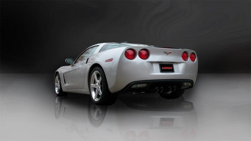 CORSA Performance - 09-13 Chevrolet Corvette C6 6.2L V8 Black Sport Axle-Back Exhaust on BOLTMotorsports