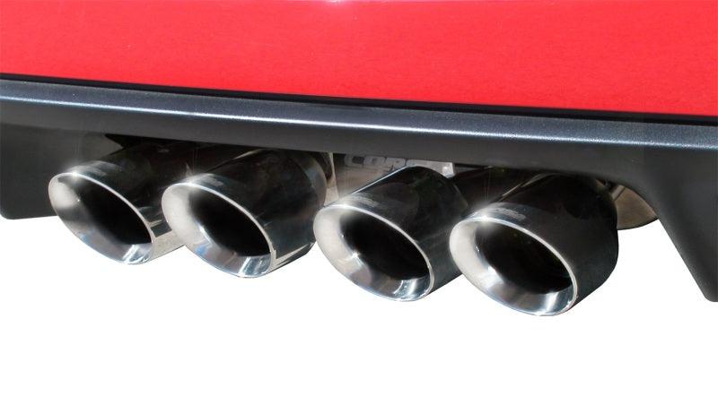 CORSA Performance - 09-13 Chevrolet Corvette C6 6.2L V8 Polished Xtreme Axle-Back Exhaust on BOLTMotorsports
