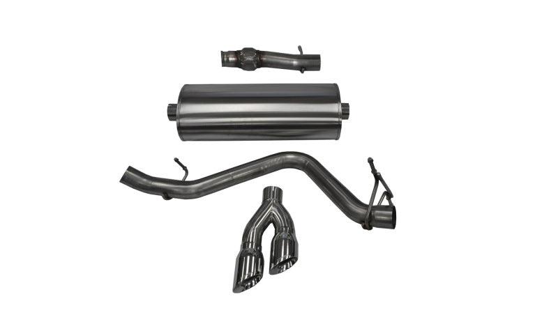 CORSA Performance - 14 GMC Sierra/Chevy Silv 1500 Reg. Cab/Std. Bed 5.3L V8 Polished Sport Single Side CB Exhaust on BOLTMotorsports