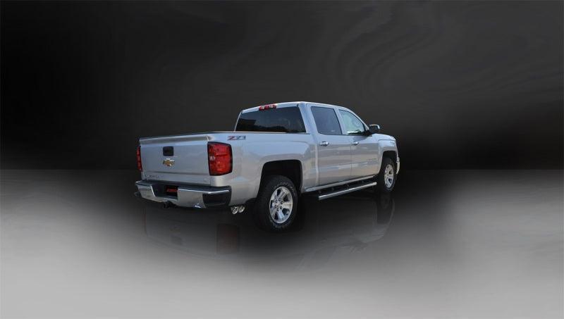 CORSA Performance - 14 GMC Sierra/Chevy Silv 1500 Reg. Cab/Std. Bed 5.3L V8 Polished Sport Single Side CB Exhaust on BOLTMotorsports