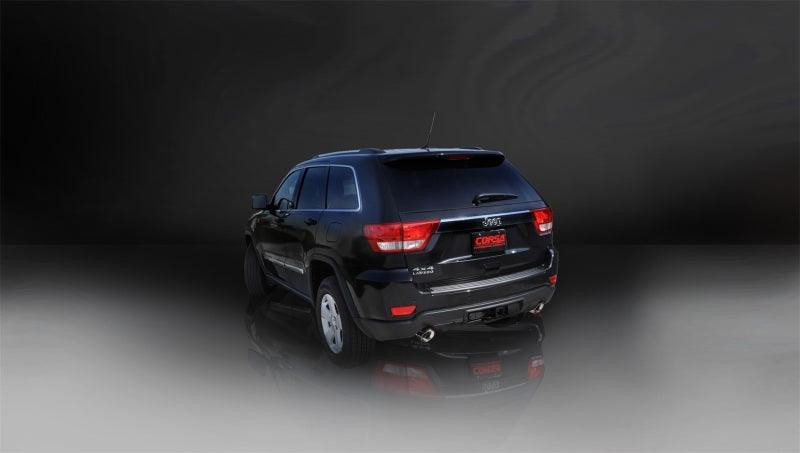 CORSA Performance - 15-16 Jeep Grand Cherokee Polished 2.5in Dual Rear Exit Cat-Back Exhaust on BOLTMotorsports