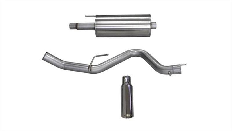 CORSA Performance - 15-17 Ford F-150 5.0L V8 Cat-Back Single Side Exit w/ 4.0in Polished Tip on BOLTMotorsports