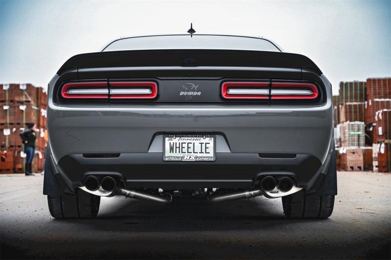 CORSA Performance - 15-21 Challenger SRT/Hellcat/Demon/Redeye 2.75in Valved CB DR Exit w/ Twin 3.5in Pol Pro Tips on BOLTMotorsports