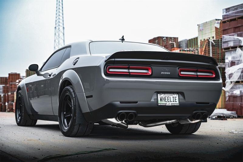 CORSA Performance - 15-21 Challenger SRT/Hellcat/Demon/Redeye 2.75in Valved CB DR Exit w/ Twin 3.5in Pol Pro Tips on BOLTMotorsports