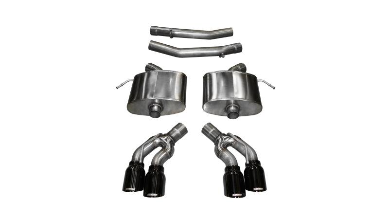 CORSA Performance - 2016 Cadillac CTS V 6.2L V8 2.75in Black Xtreme Axle-Back Exhaust on BOLTMotorsports