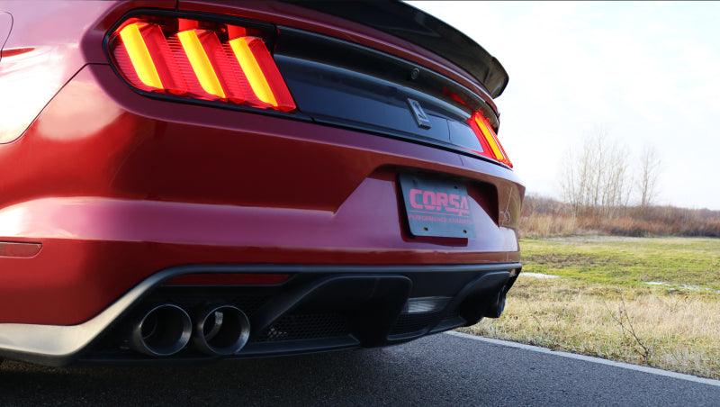 CORSA Performance - 2016+ Ford Mustang GT350 3in Double X Pipe Exhaust on BOLTMotorsports