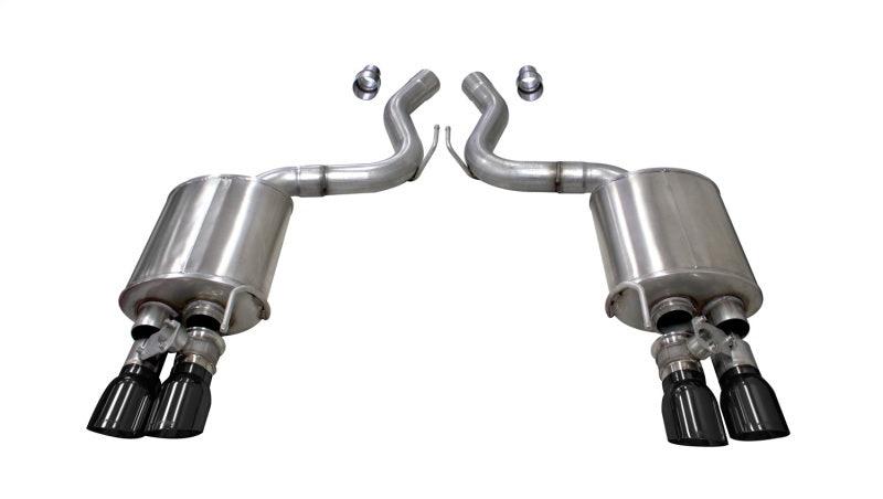 CORSA Performance - 2018+ Ford Mustang GT Fastback 5.0L 3in Sport Axle-Back Exhaust w/ 4in Black Tips on BOLTMotorsports