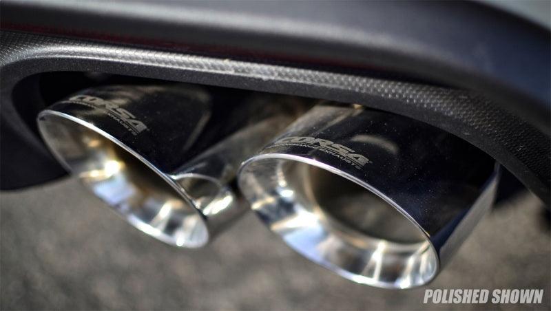 CORSA Performance - 2018+ Ford Mustang GT Fastback 5.0L 3in Sport Axle-Back Exhaust w/ 4in Black Tips on BOLTMotorsports