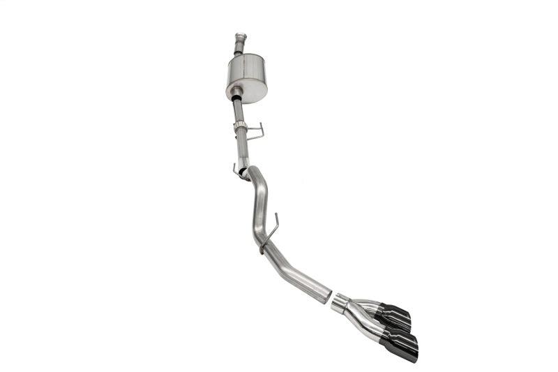 CORSA Performance - 2021-2022 Ford F-150 SuperCab/6.5in Bed 3.5L V6 Sport Cat-Back Single Side Exit-Black PVD on BOLTMotorsports