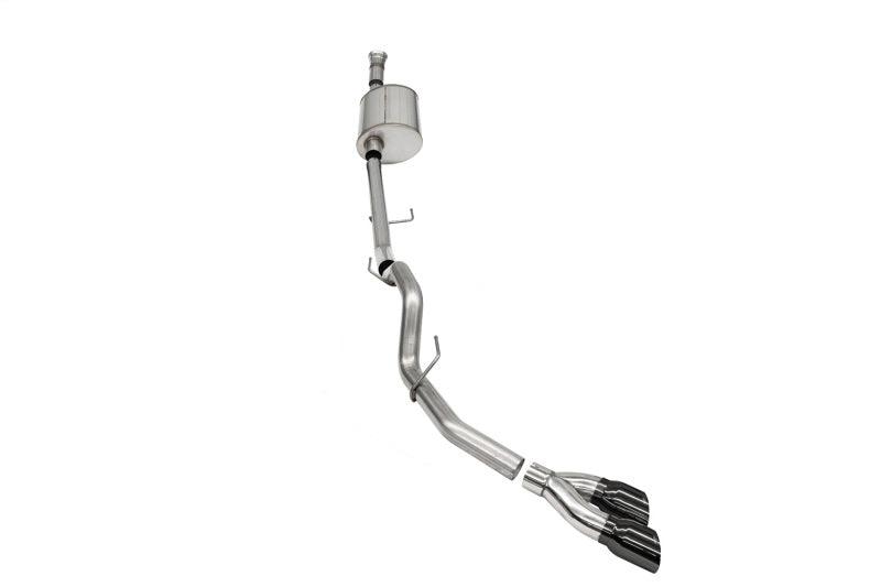 CORSA Performance - 2021-2022 Ford F-150 SuperCab/6.5in Bed 5.0L V8 Sport Cat-Back Single Side Exit-Black PVD on BOLTMotorsports