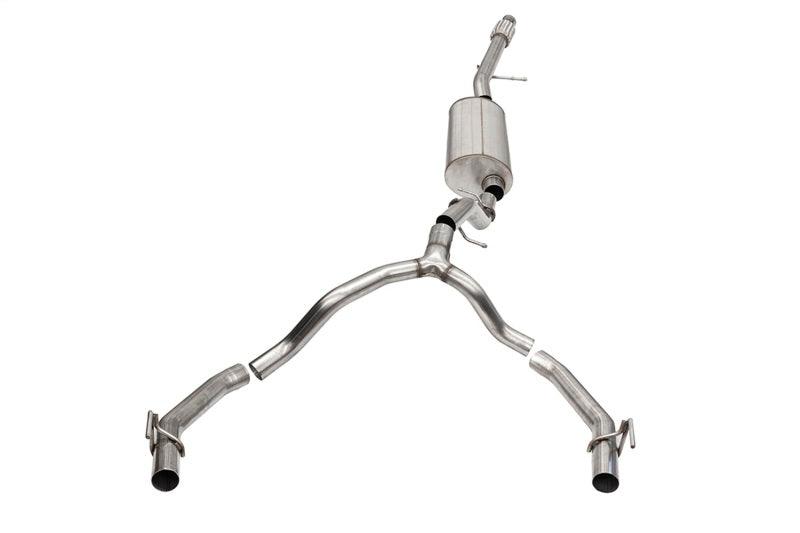 CORSA Performance - 21-22 Cadillac Escalade ESV 6.2L Dual Rear 3.5/2.75in Sport Cat-Back Uses Factory Bezels on BOLTMotorsports