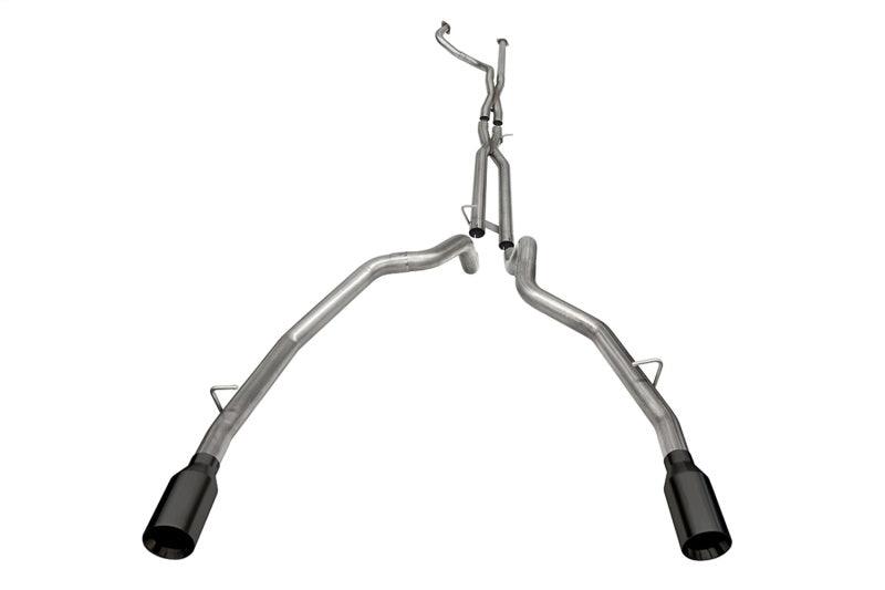 CORSA Performance - 21-22 Dodge Ram TRX Crew Cab Baja Catback Exhaust Dual Rear Black Tip on BOLTMotorsports