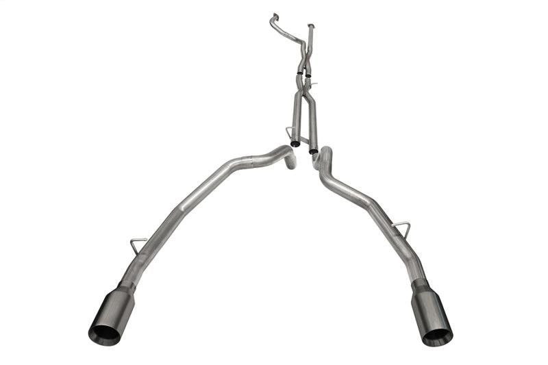 CORSA Performance - 21-22 Dodge Ram TRX Crew Cab Baja Catback Exhaust Dual Rear Gunmetal Tip on BOLTMotorsports