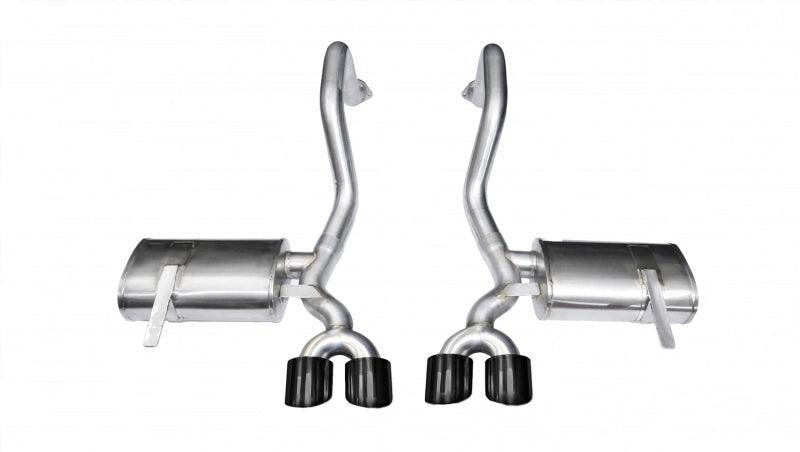 CORSA Performance - 97-04 Chevrolet Corvette C5 Z06 5.7L V8 Black Xtreme Axle-Back Exhaust on BOLTMotorsports