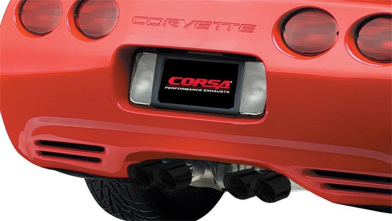 CORSA Performance - 97-04 Chevrolet Corvette C5 Z06 5.7L V8 Black Xtreme Axle-Back Exhaust on BOLTMotorsports