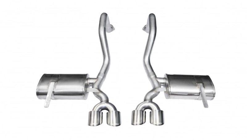CORSA Performance - 97-04 Chevrolet Corvette C5 Z06 5.7L V8 Polished Xtreme Axle-Back Exhaust on BOLTMotorsports