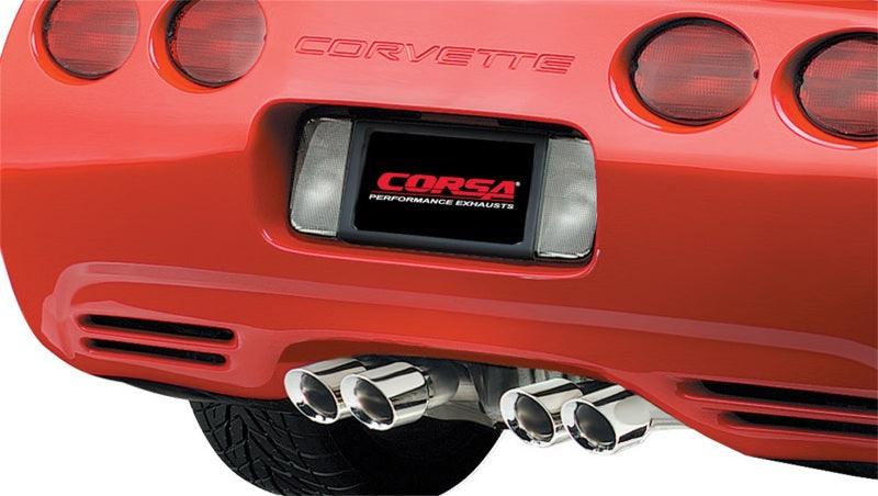 CORSA Performance - 97-04 Chevrolet Corvette C5 Z06 5.7L V8 Polished Xtreme Axle-Back Exhaust on BOLTMotorsports