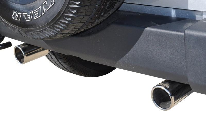 CORSA Performance - Jeep 07-11 Wrangler 3.8L/12-14 Wrangler 3.6L Polished Sport Axle-Back Exhaust on BOLTMotorsports