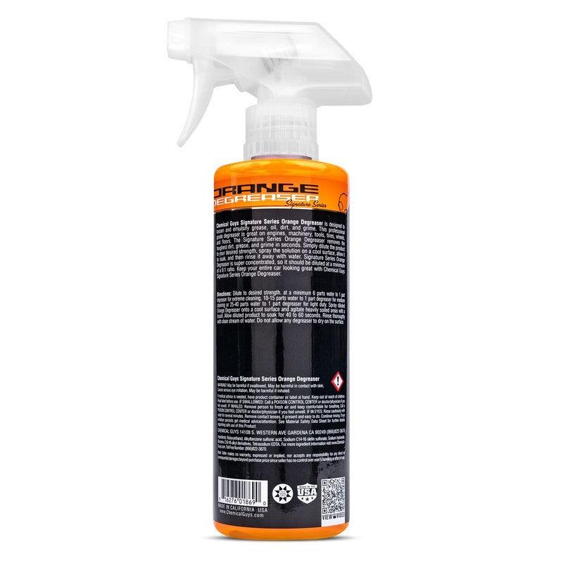 Chemical Guys Signature Series Orange Degreaser - 16oz (Comes in Case of 6 Units) backside on BOLTMotorsports
