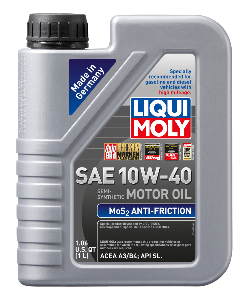 LIQUI MOLY 1L MoS2 Anti-Friction Motor Oil 10W40 (Comes in Case of 6 Units) on BOLTMotorsports