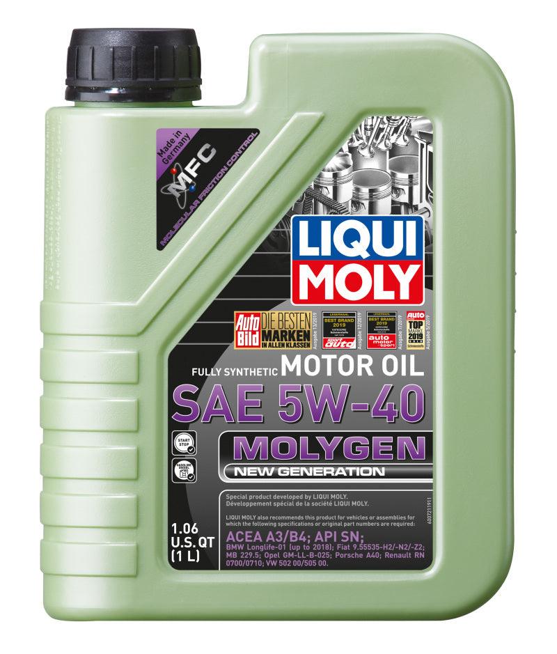 LIQUI MOLY 1L Molygen New Generation Motor Oil SAE 5W40 (Comes in Case of 6 Units) on BOLTMotorsports